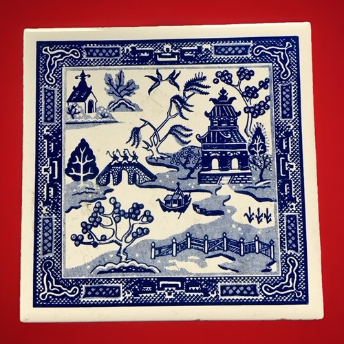 Vintage blue willow - blue,