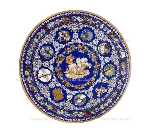 Lapis lazuli coffee table - lazuli,