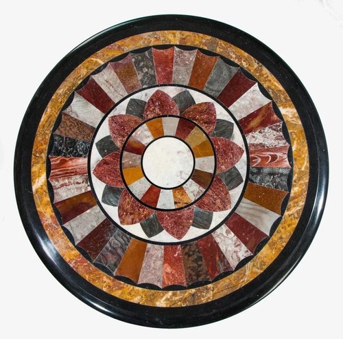 Round geometric stone - 24",