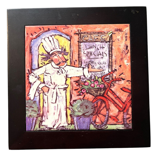 Joanna framed ceramic tile - framed,